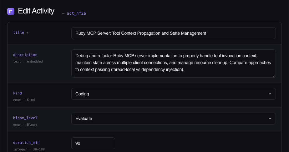 Model form — update_model_form